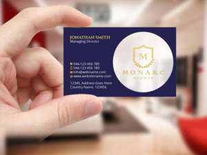 Business Card Design by Creations Box 2015 for Monarc Events Pty Ltd | Design: #21483417