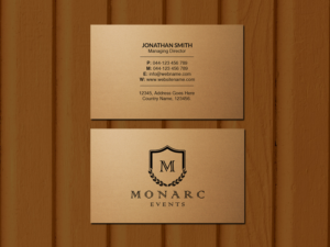Business Card Design by Creations Box 2015 for Monarc Events Pty Ltd | Design: #21483418