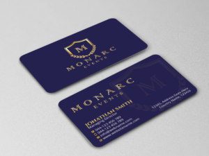 Visitenkarten-Design von Creations Box 2015 für Monarc Events Pty Ltd | Design: #21483431