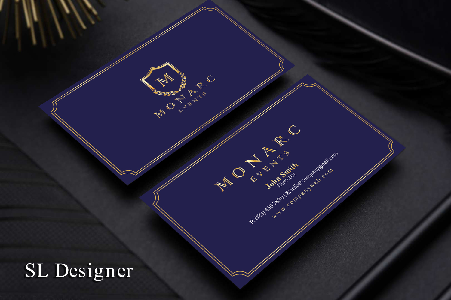 Diseño de Tarjeta de Presentación por SL Designer para Monarc Events Pty Ltd | Diseño #21483991