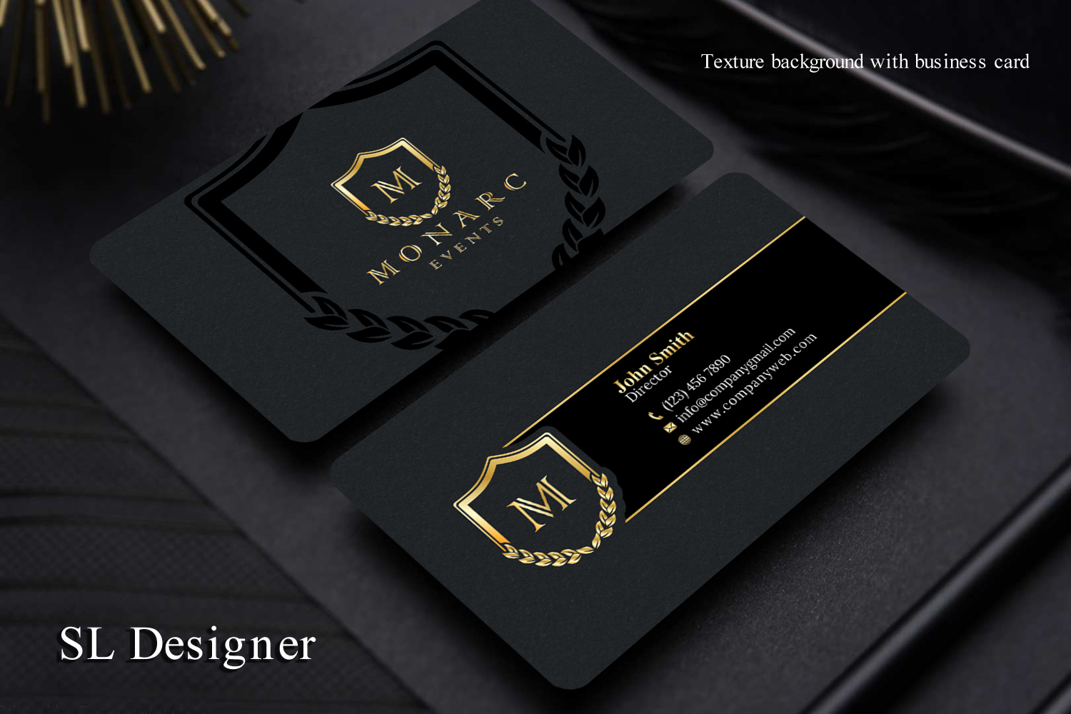Business Card Design by SL Designer for Monarc Events Pty Ltd | Design #21484004