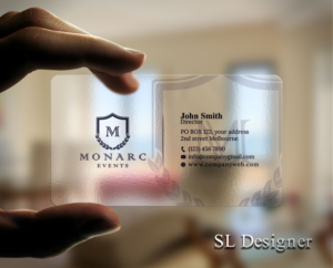 Monarc Events Business Card  | Business Card Design by SL Designer