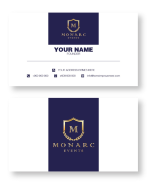 Business Card Design by Maxo-Biz for Monarc Events Pty Ltd | Design: #21479330