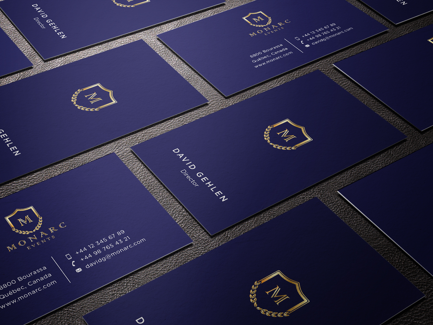 Diseño de Tarjeta de Presentación por haru_ichiban para Monarc Events Pty Ltd | Diseño #21486290