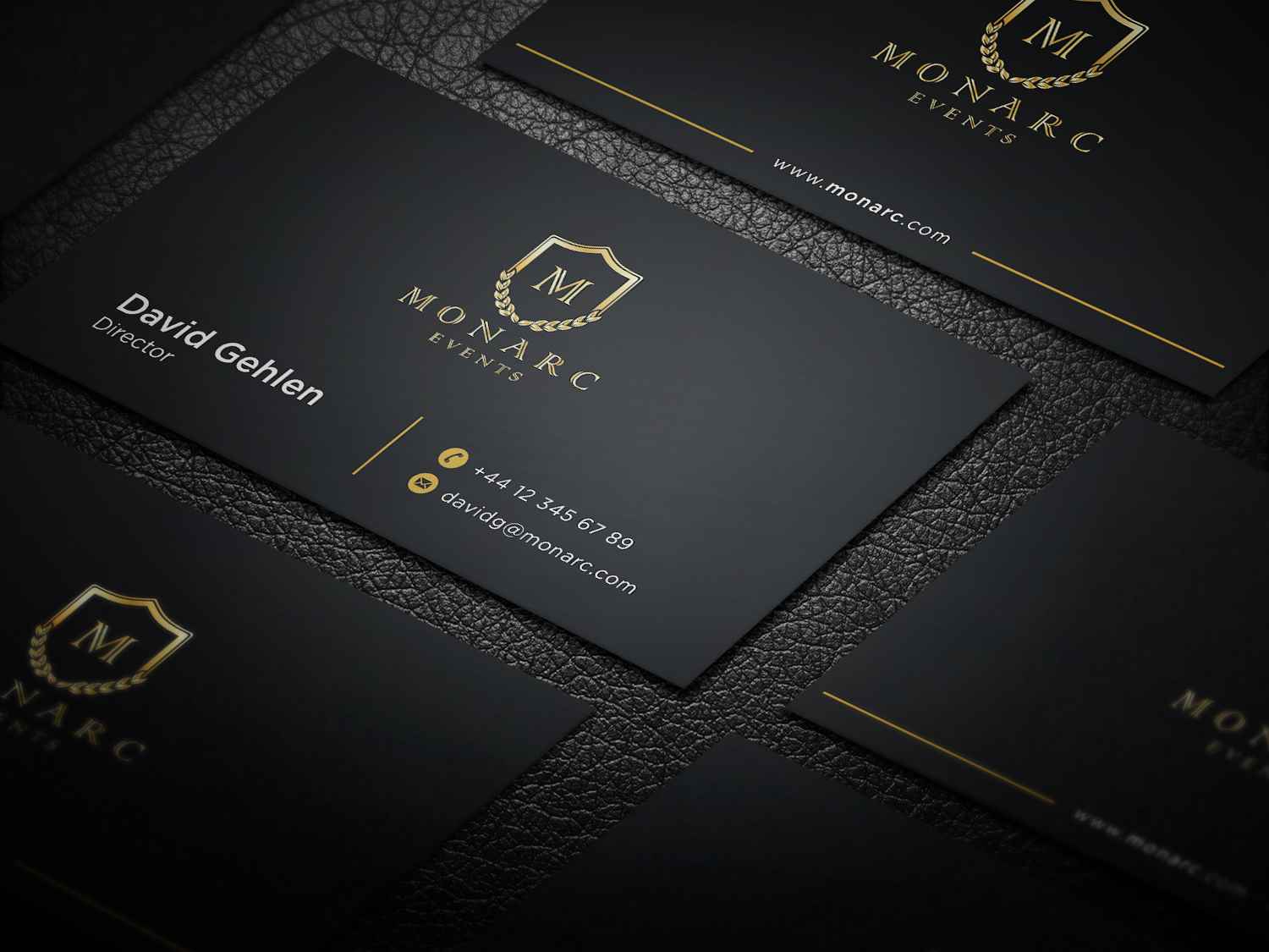 Diseño de Tarjeta de Presentación por haru_ichiban para Monarc Events Pty Ltd | Diseño #21487672