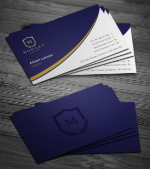 Business Card Design by haru_ichiban for Monarc Events Pty Ltd | Design: #21487681