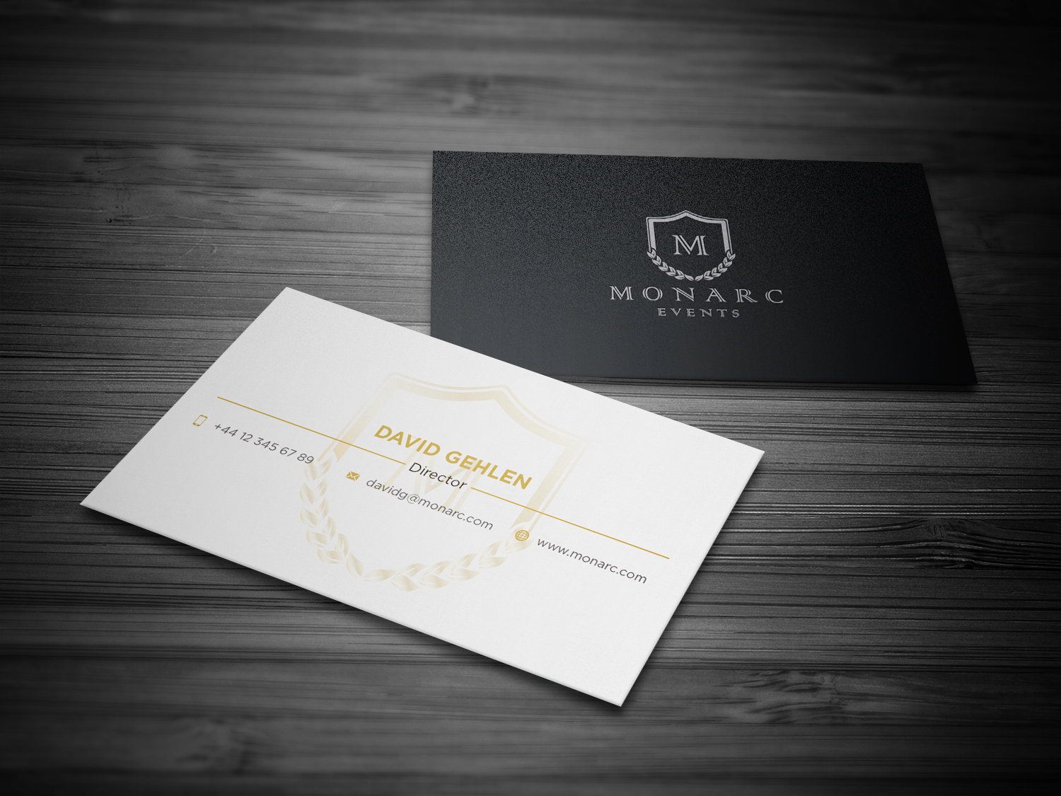 Diseño de Tarjeta de Presentación por haru_ichiban para Monarc Events Pty Ltd | Diseño #21487683
