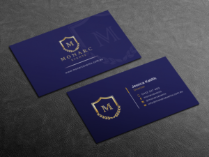 Visitenkarten-Design von haru_ichiban für Monarc Events Pty Ltd | Design: #21497429