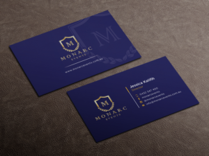 Visitenkarten-Design von haru_ichiban für Monarc Events Pty Ltd | Design: #21497458