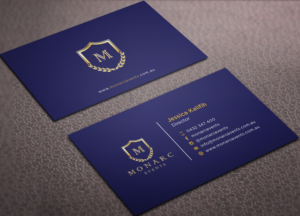 Business Card Design by haru_ichiban for Monarc Events Pty Ltd | Design: #21497478