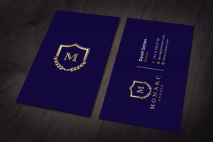 Business Card Design by haru_ichiban for Monarc Events Pty Ltd | Design: #21497494