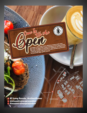 Eye catching poster for new cafe | Poster-Design von Fine Graphics House