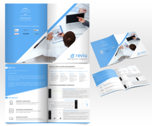 Brochure for software platform | Diseño de Flyer por Luniere Designs
