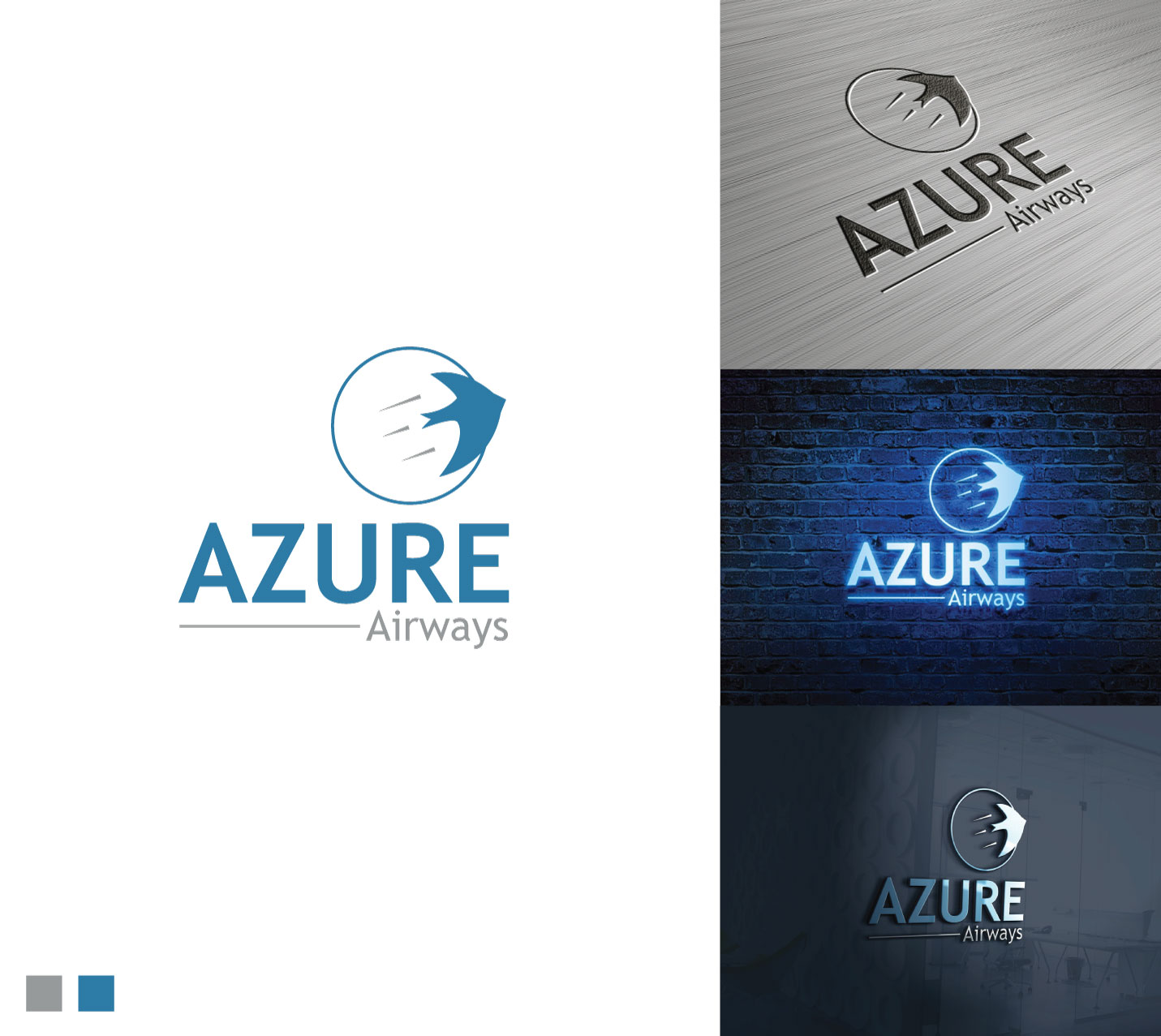 Logo Design by MAK45 for Azure Airways LLC | Design #21489165