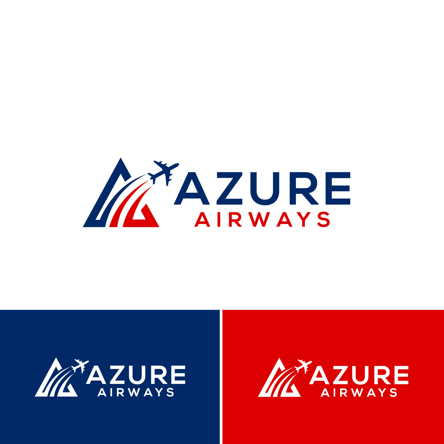 Diseño de Logo por Mongsh para Azure Airways LLC | Diseño #21487912
