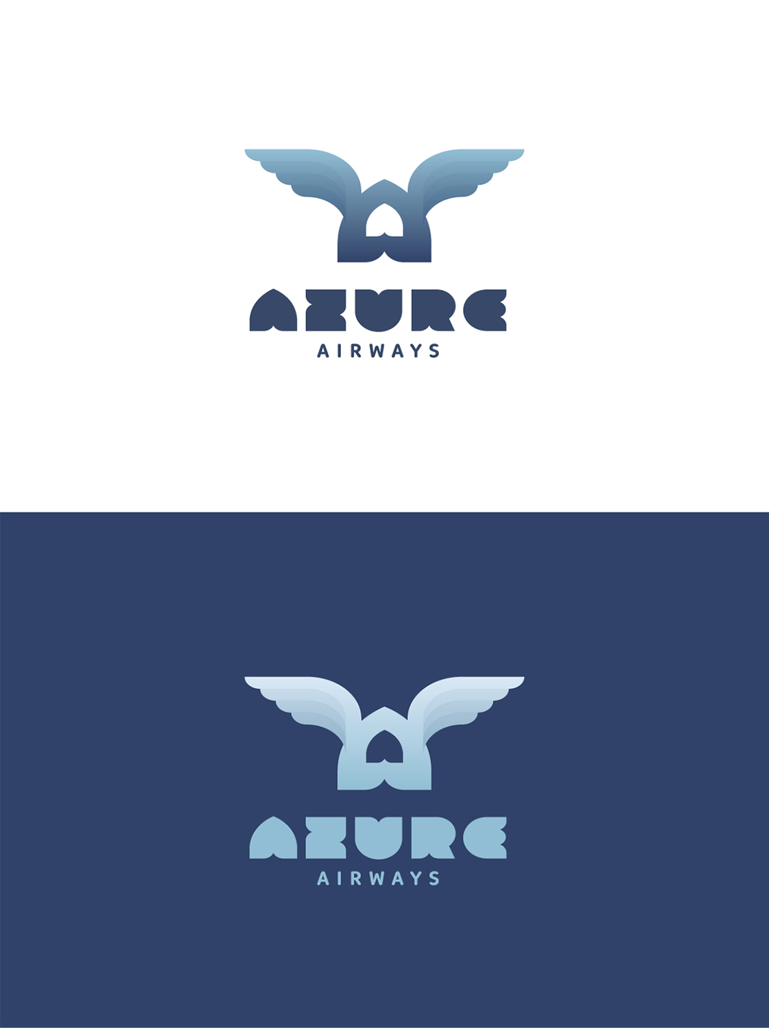 Logo Design by John Neuron for Azure Airways LLC | Design #21488831