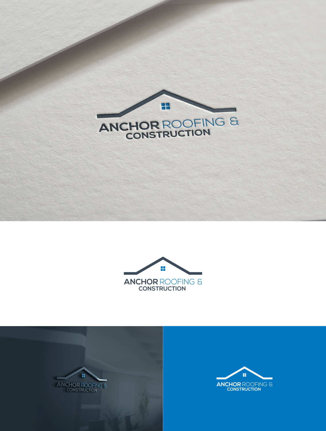 Logo Design by anggun diantorro 2 for Anchor Roofing&Construction | Design #21487335