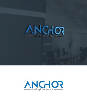 Logo Design by RedLine 3 for Anchor Roofing&Construction | Design: #21485452