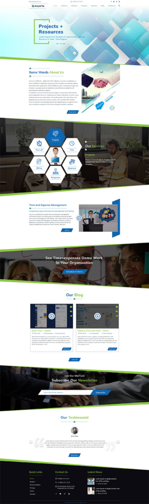 Software product web site / landing page | Web Design by ArtBeat Technology