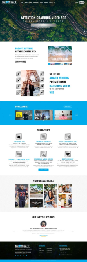 Revamp Marketing Website For Video Production Website | Diseño Web por Reimagine