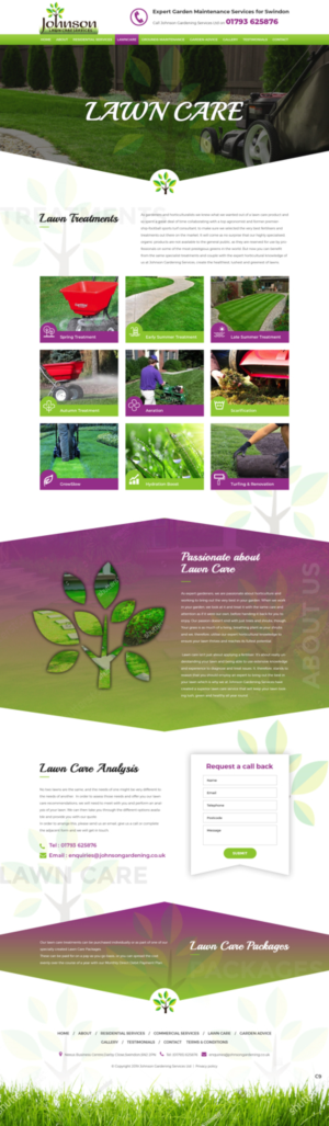 Wordpress Design by pb for Johnson Gardening Services Ltd | Design: #21497170