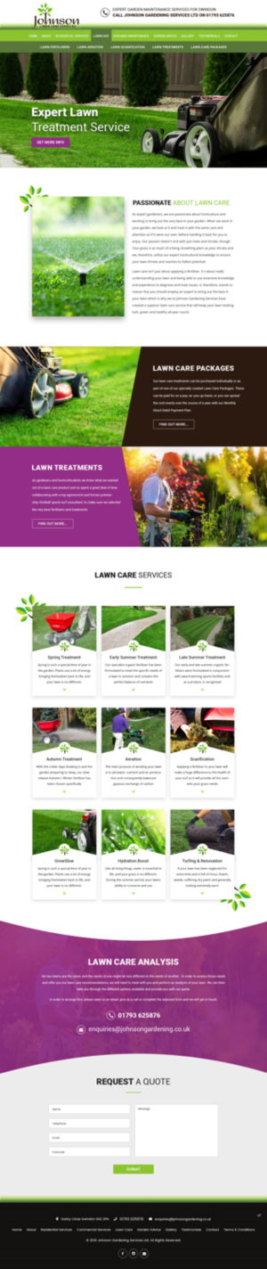 Diseño Wordpress por pb para Johnson Gardening Services Ltd | Diseño: #21497171