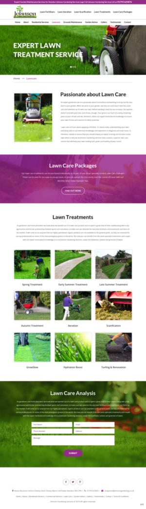 Diseño Wordpress por pb para Johnson Gardening Services Ltd | Diseño: #21497172