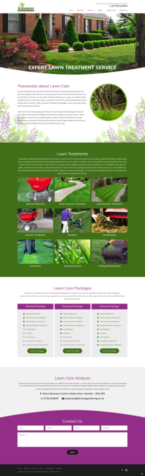 Diseño Wordpress por pb para Johnson Gardening Services Ltd | Diseño: #21497185