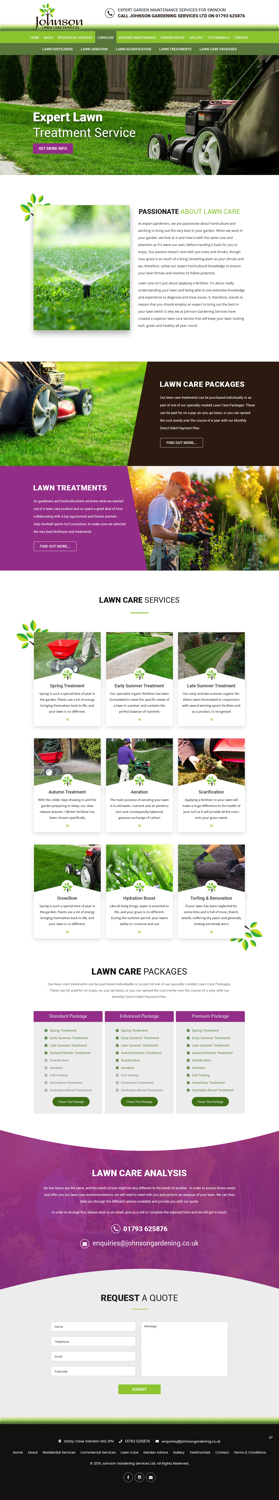 Diseño Wordpress por pb para Johnson Gardening Services Ltd | Diseño: #21505317