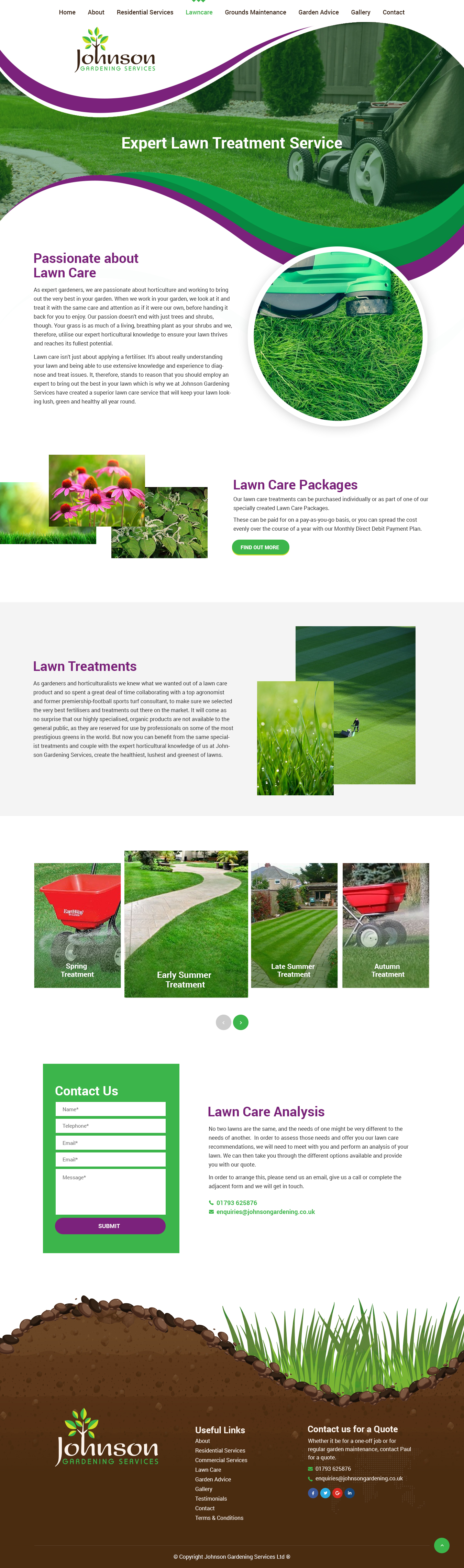 Wordpress Design by syrwebdevelopment for Johnson Gardening Services Ltd | Design #21518460