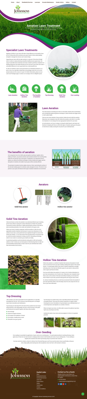 Diseño Wordpress por syrwebdevelopment para Johnson Gardening Services Ltd | Diseño: #21518511