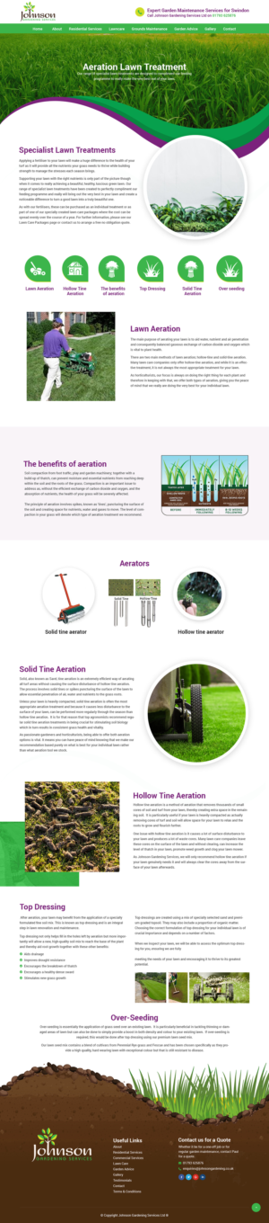 Diseño Wordpress por syrwebdevelopment para Johnson Gardening Services Ltd | Diseño: #21525620