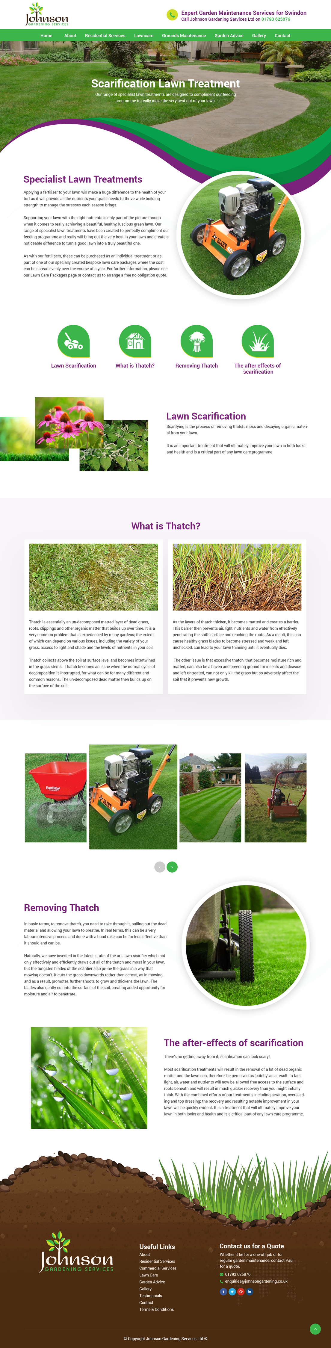 Wordpress Design by syrwebdevelopment for Johnson Gardening Services Ltd | Design #21525622