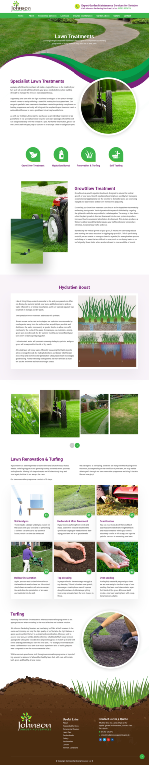 Wordpress website design needed for website re-launch of established lawn care company (Design mu... | WordPress-Design von syrwebdevelopment
