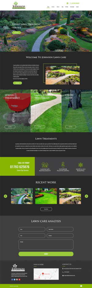 WordPress-Design von Jarry199776 für Johnson Gardening Services Ltd | Design #21503174