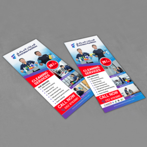 Flyer for cleaning services with special cut and space for general awareness | Flyer-Design von GraphicsGuru
