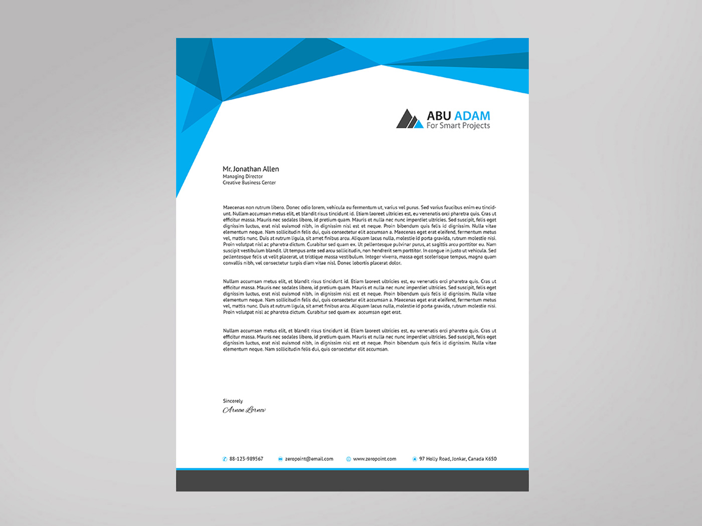 Letterhead Design by Designs 2019 for this project | Design #21503975