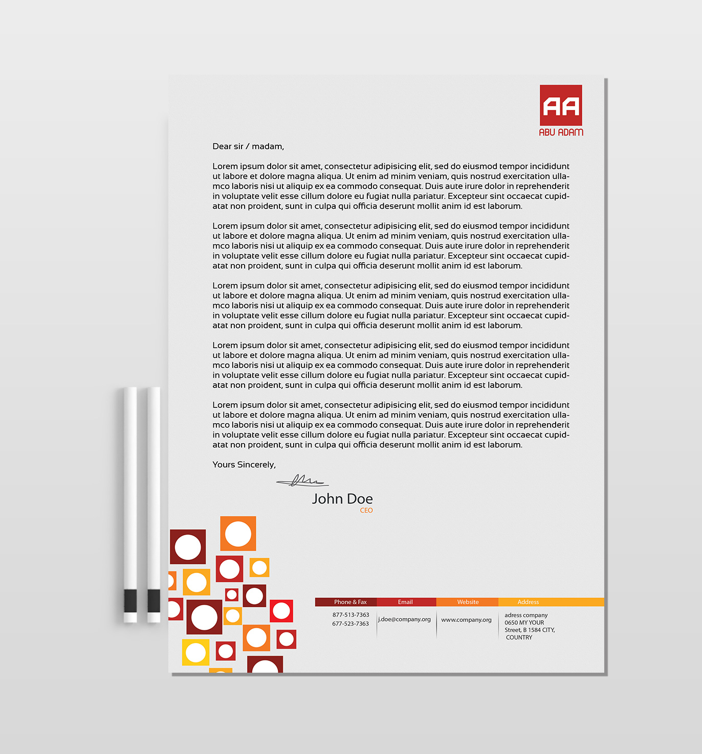 Letterhead Design by Designs 2019 for this project | Design #21510552