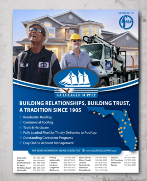 Roofing Supply Distributor Magazine Ad | Werbe-Design von alex989