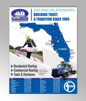 Roofing Supply Distributor Magazine Ad | Werbe-Design von SAI DESIGNS