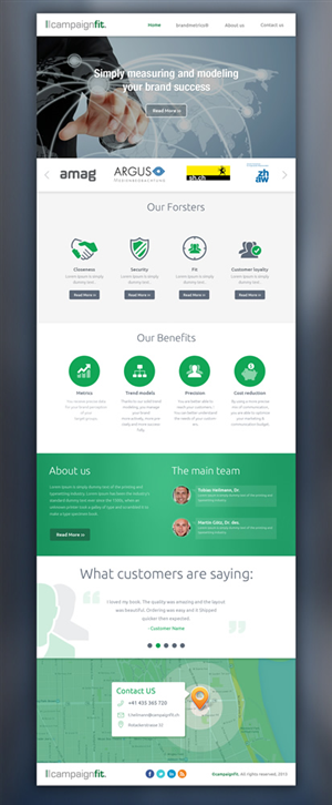 Web design for small empirical brand consulting company that will sell a web-based brand tool | Diseño Web por Sbss