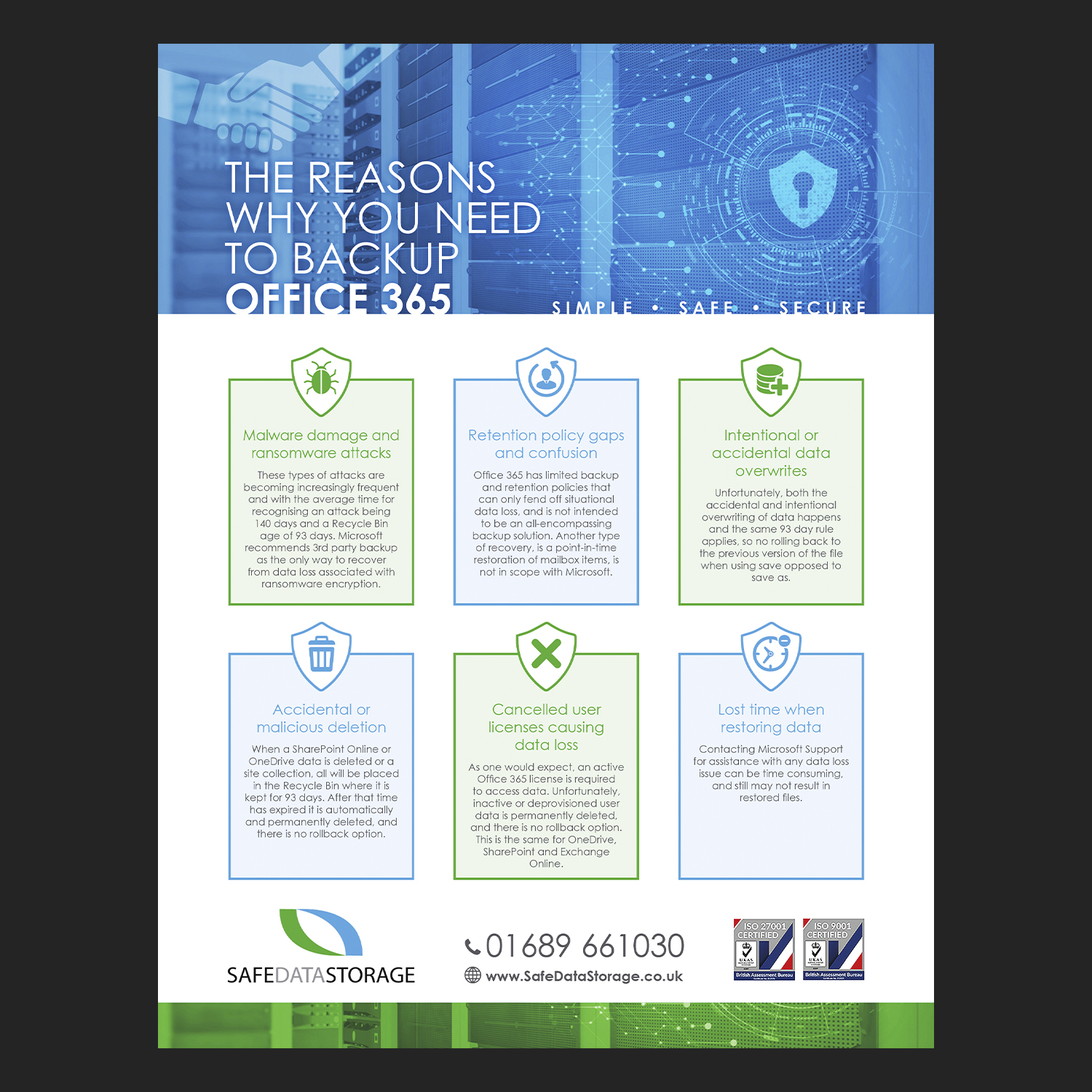 Flyer Design by Emmanuel Creations for Safe Data Storage Ltd | Design #21508363