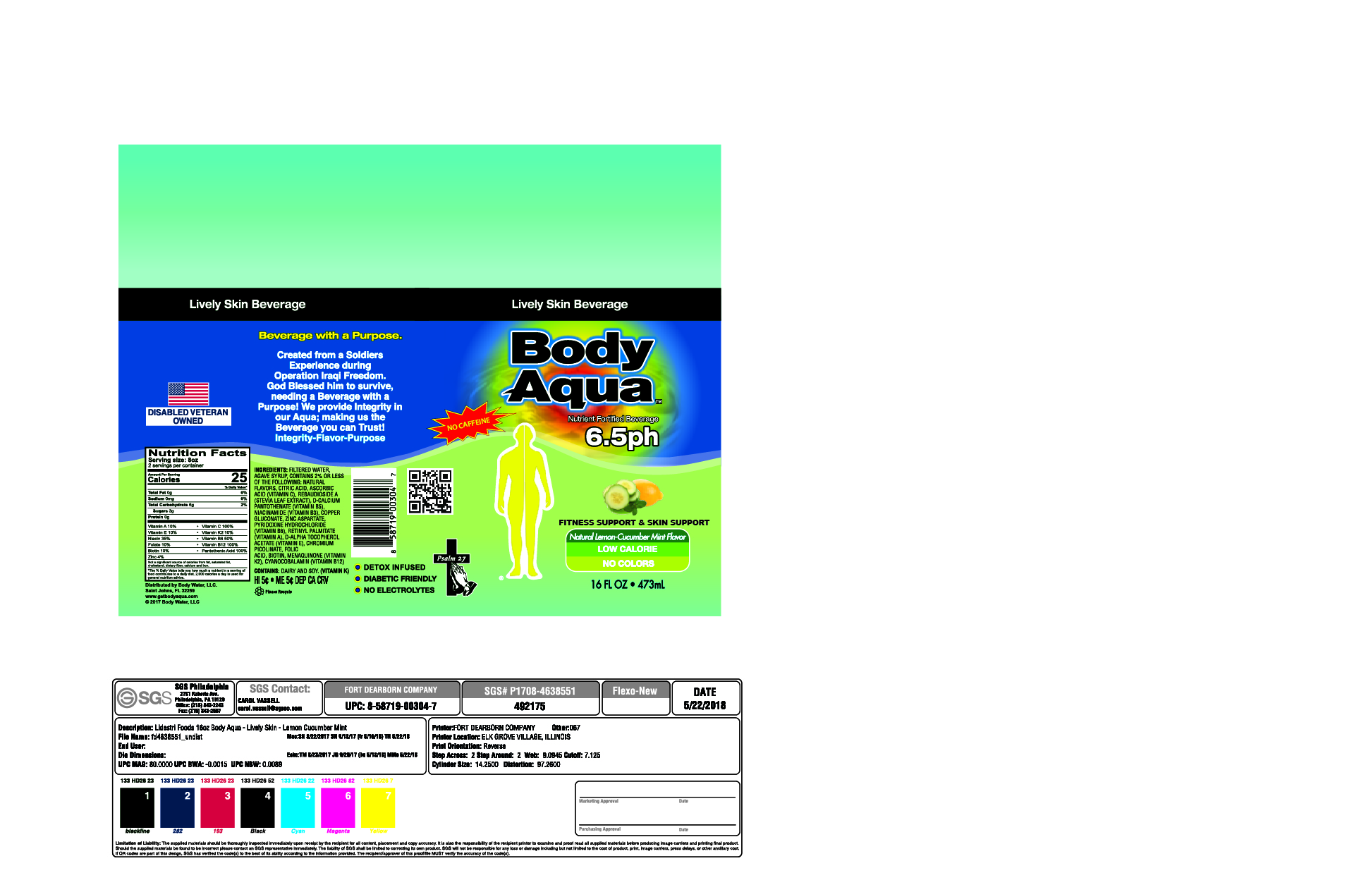 Diseño de Etiqueta por TGDesigns para Body Water LLC | Diseño #21513104