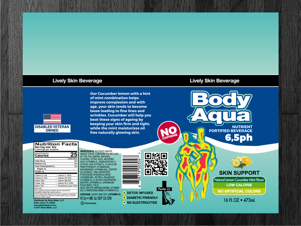 Label Design by Atvento Graphics for Body Water LLC | Design #21513503