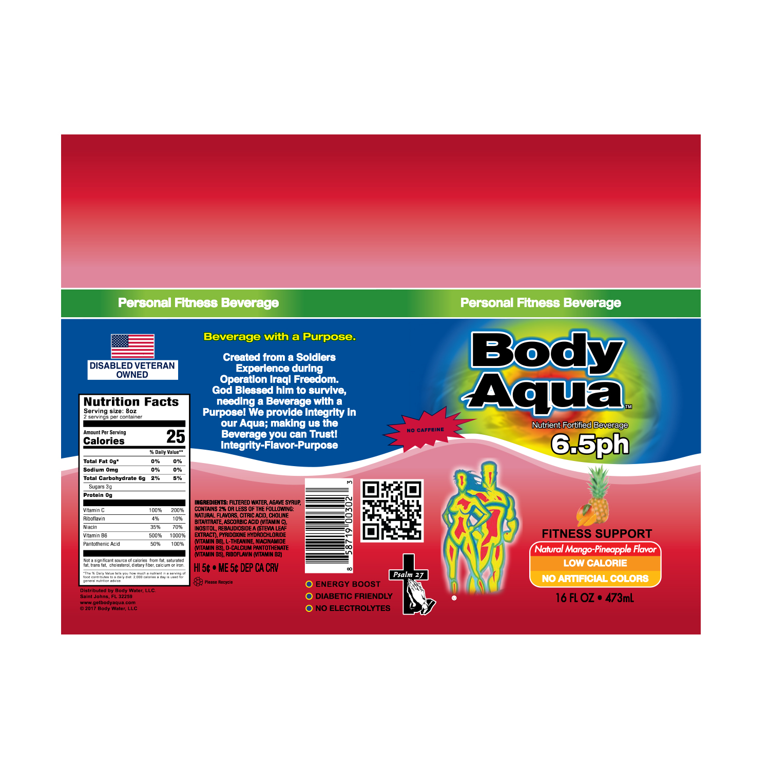 Label Design by R+A2 for Body Water LLC | Design #21509072