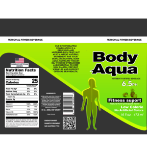 Diseño de Etiqueta por titanium wings para Body Water LLC | Diseño: #21498397