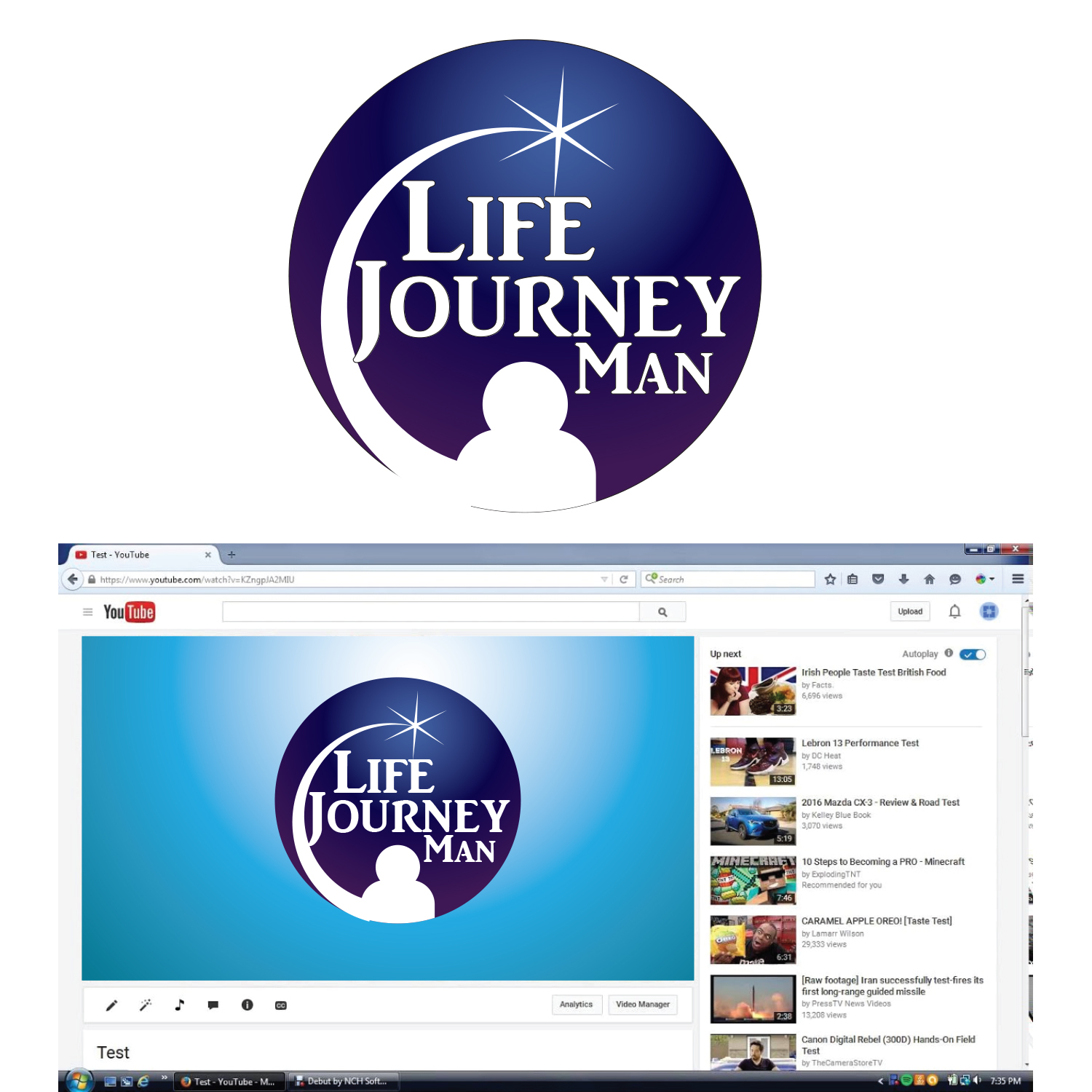 Logo Design by seyon for Life Journey Man | Design #21505808