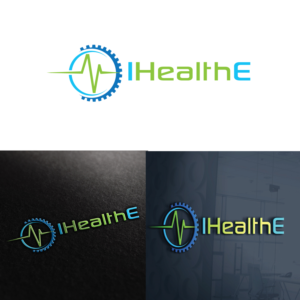 One version of logo with no text; one version of logo with 'IHealthE' | Diseño de Logo por FourtuneDesign
