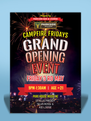 PARKSIDE LOUNGE FRIDAY MAY 3 | Flyer-Design von SAI DESIGNS