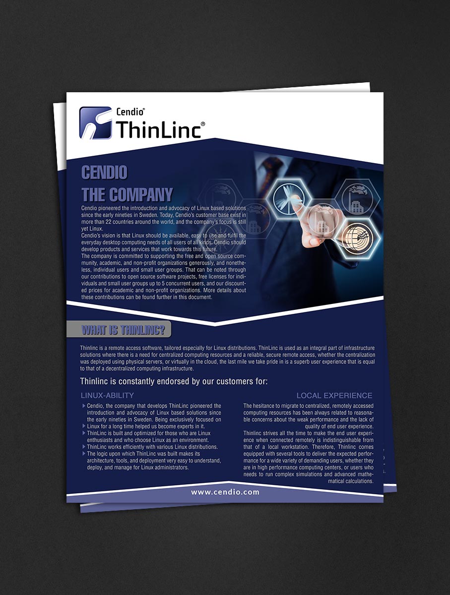 Brochure Design by crazy creation for Cendio Aktiebolag | Design #21592301